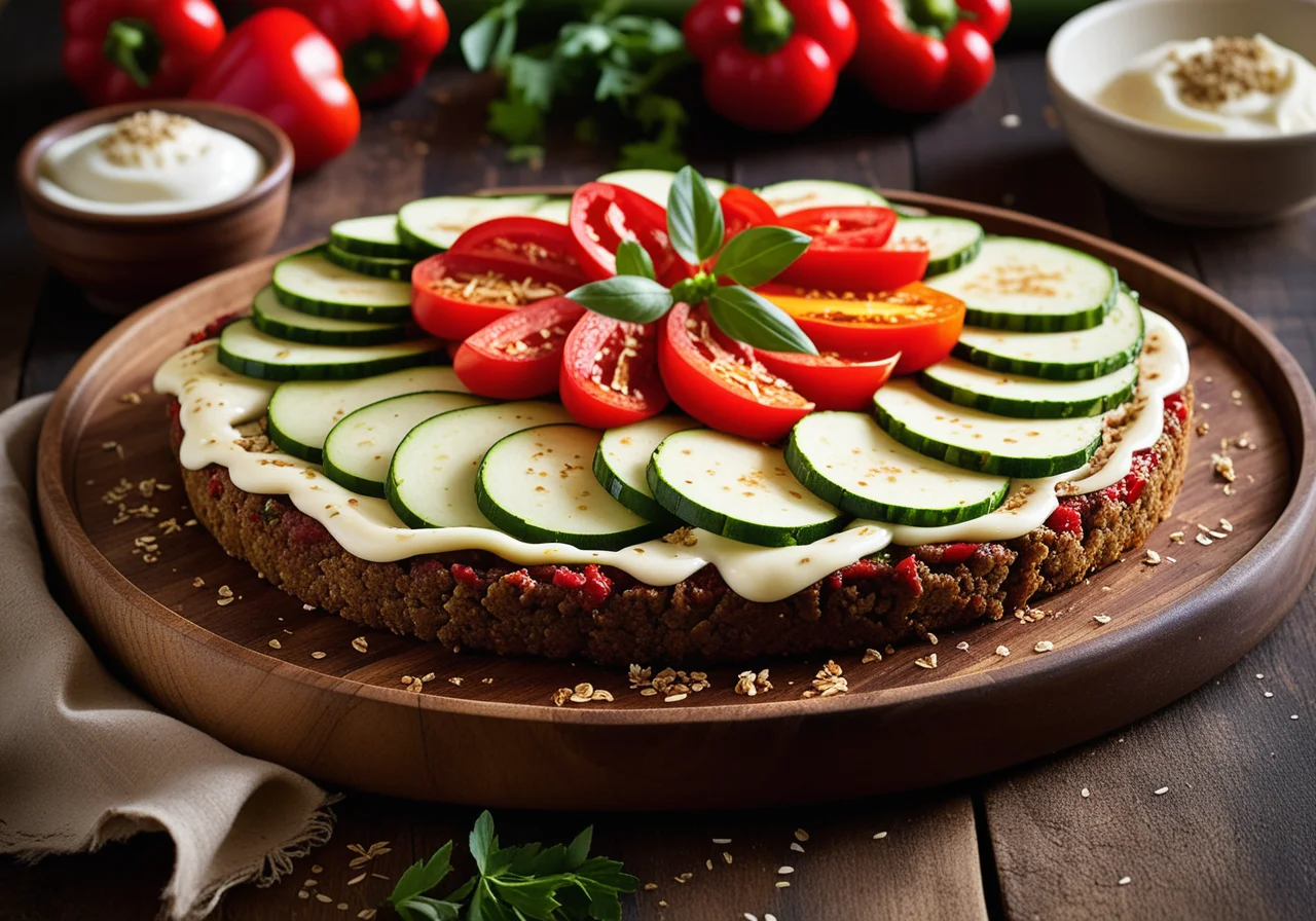 Ground Meat Cake with Vegetables