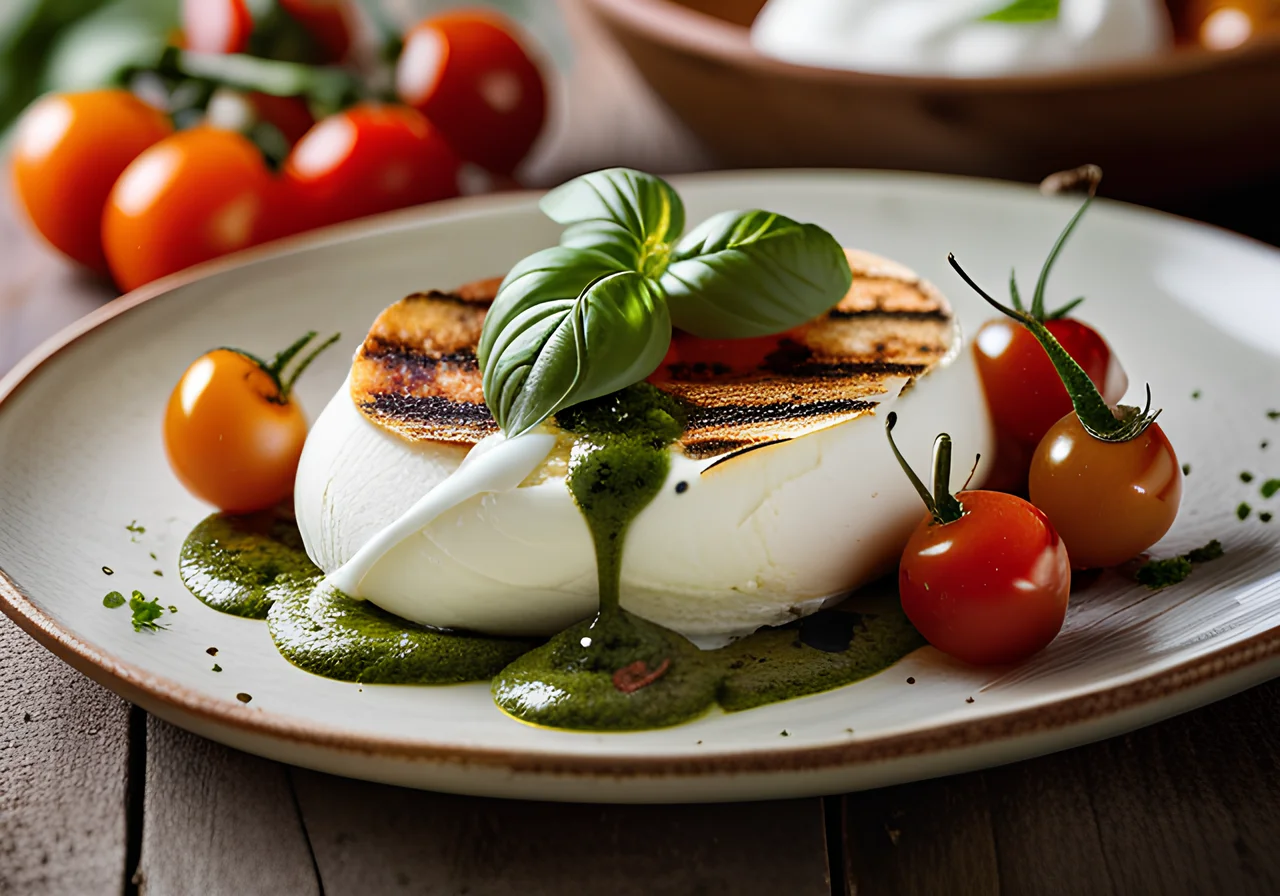Pinsa with Burrata