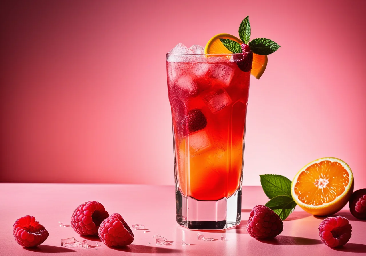 Himbeer-Orangen-Bowle und Sunrise