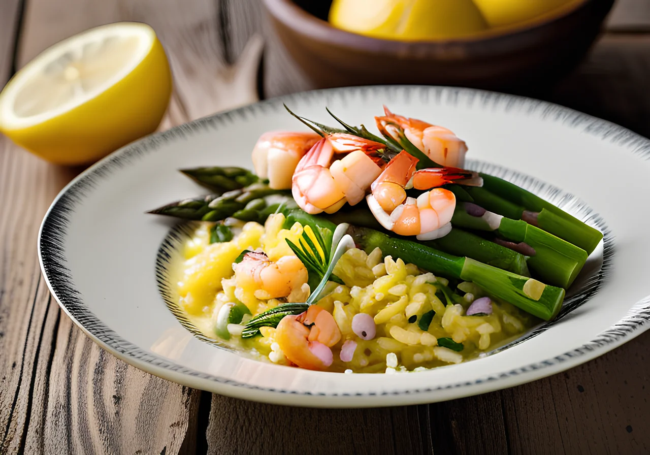 Risotto with Shrimp and Asparagus