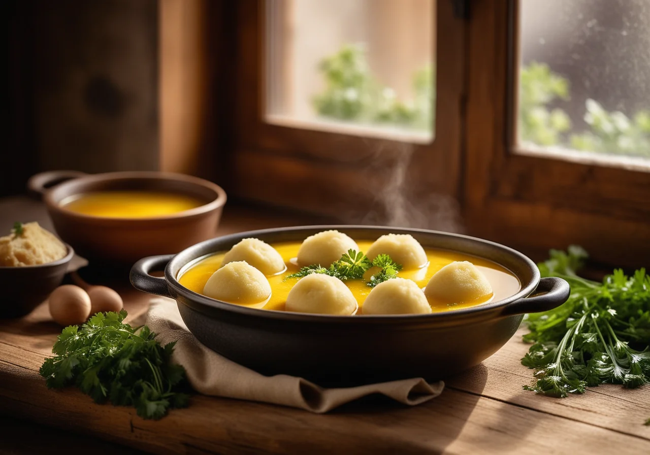Broth with Small Dumplings