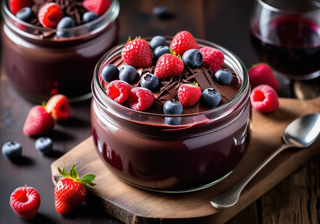 Chocolate Cream with Berries