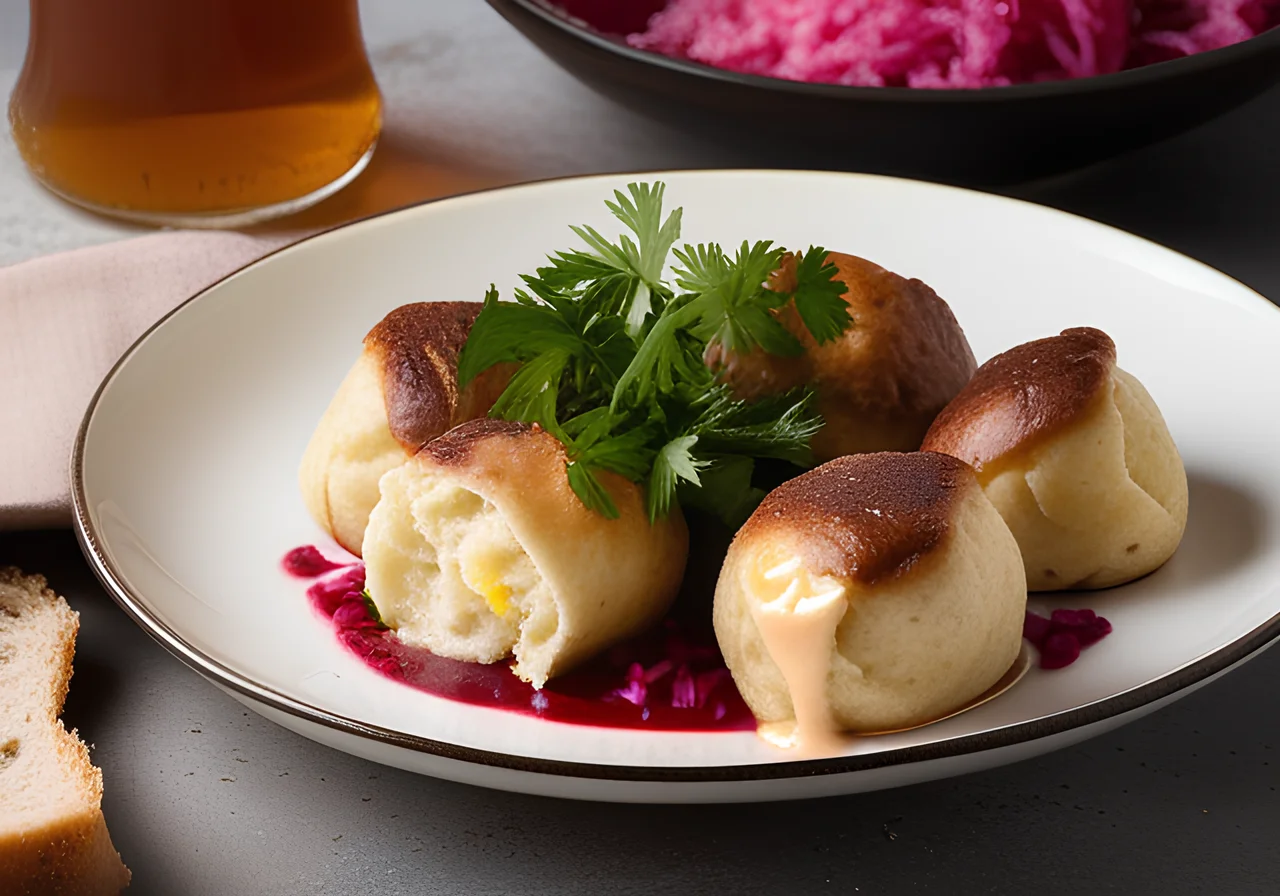 Liver Dumplings with Sauerkraut