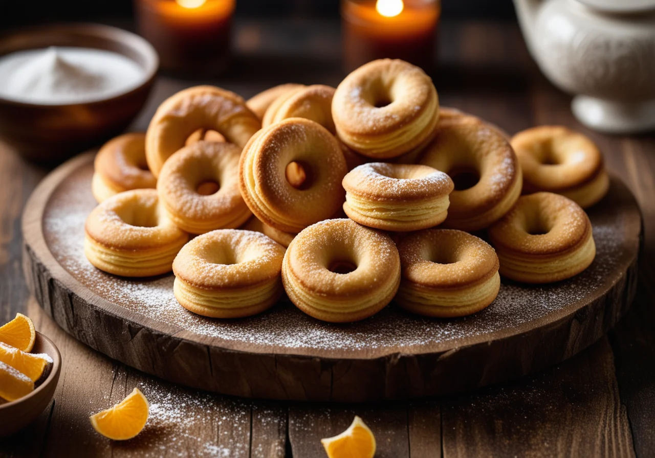 Vanilla crescents with real vanilla