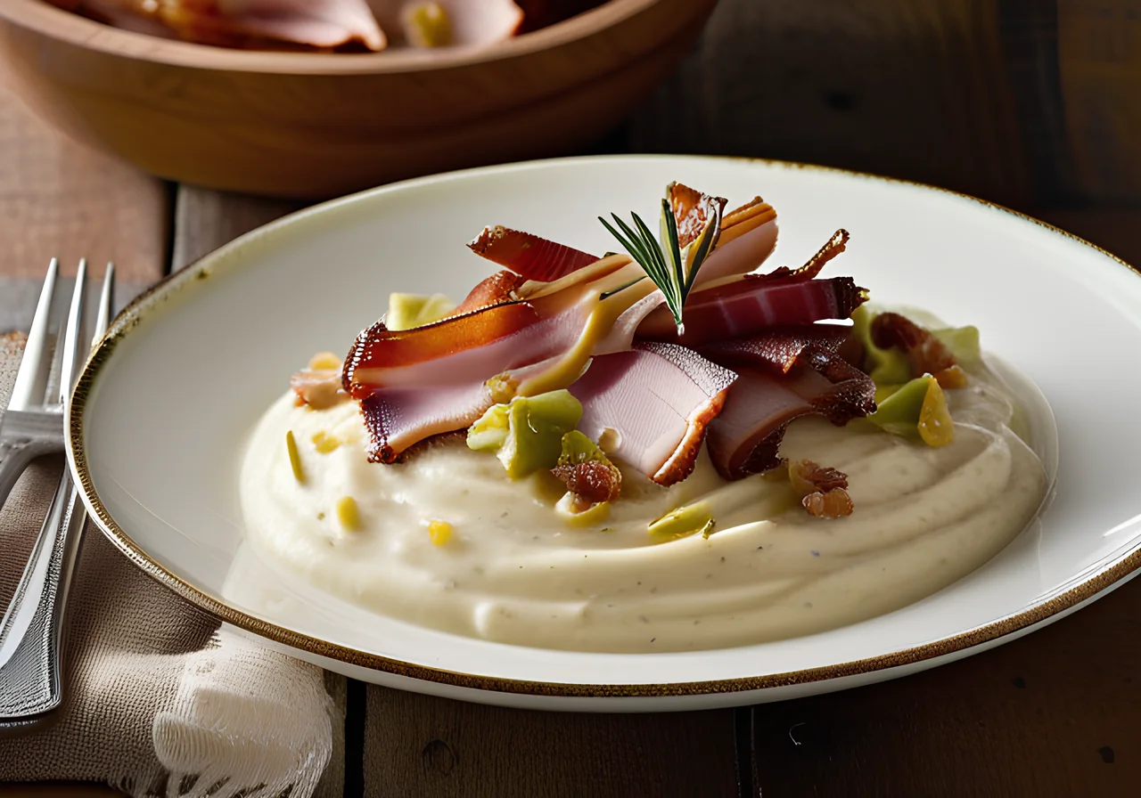 Potato Endive Mash with Turkey Bacon