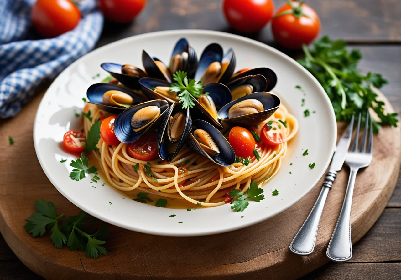 Spaghetti with Mussels