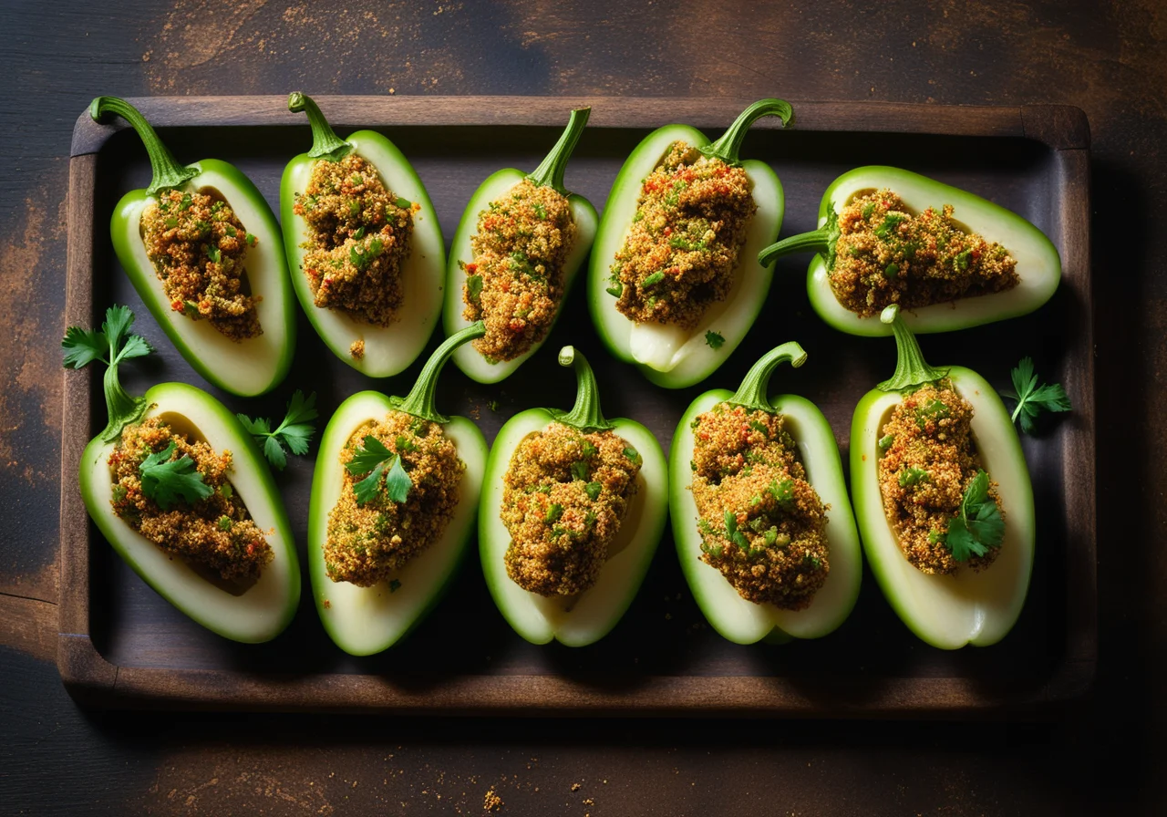 Spicy Stuffed Peperoncini