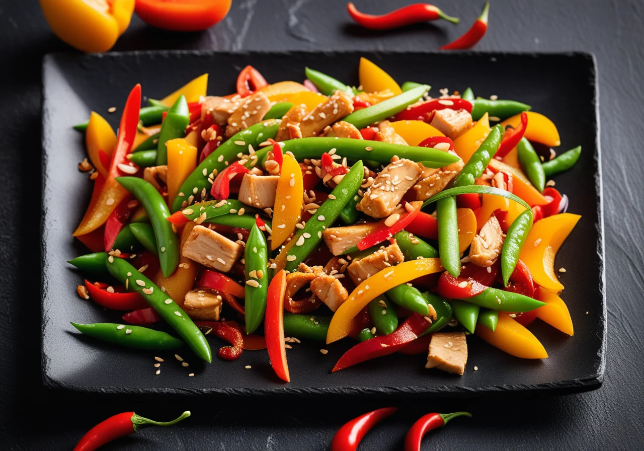 Stir‑fry Vegetables with Chicken