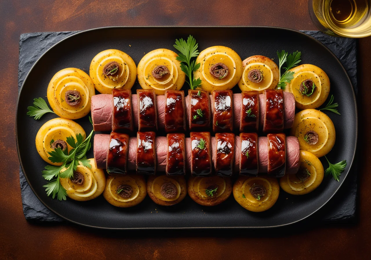 Rouladen mit Bratwurstfüllung