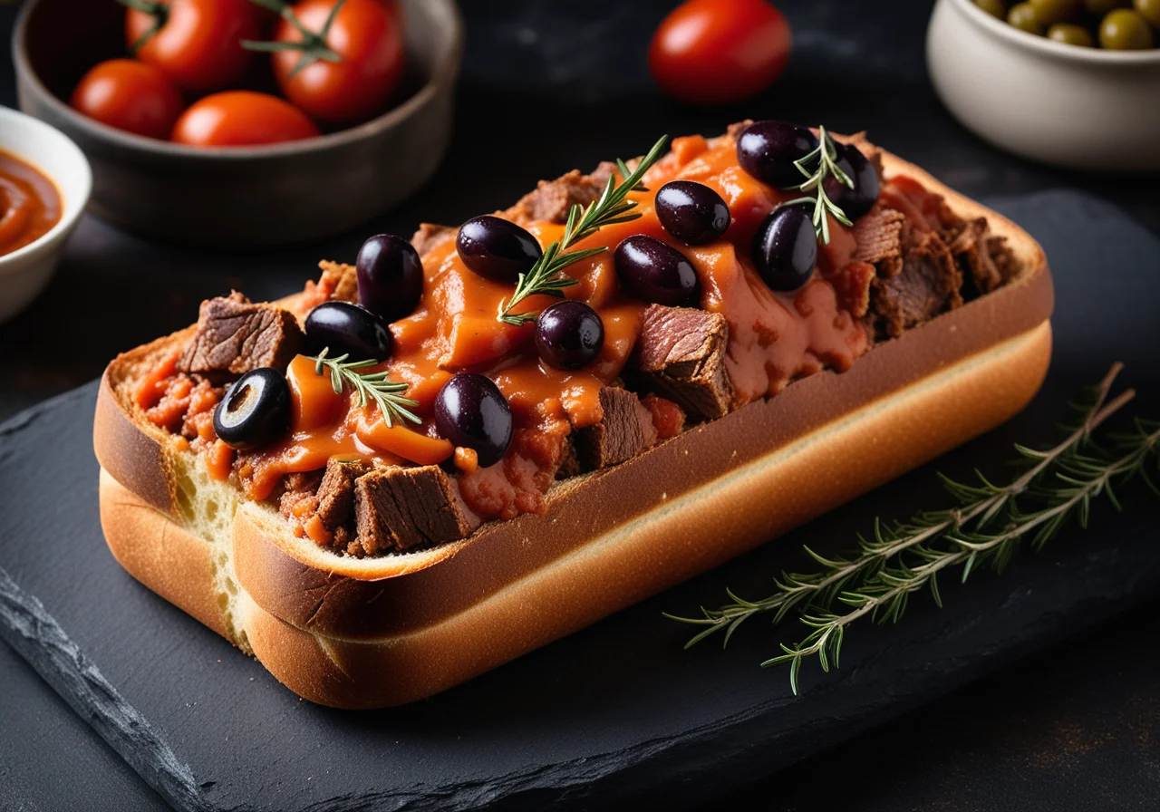 Lamb Ragout in Bread Loaf
