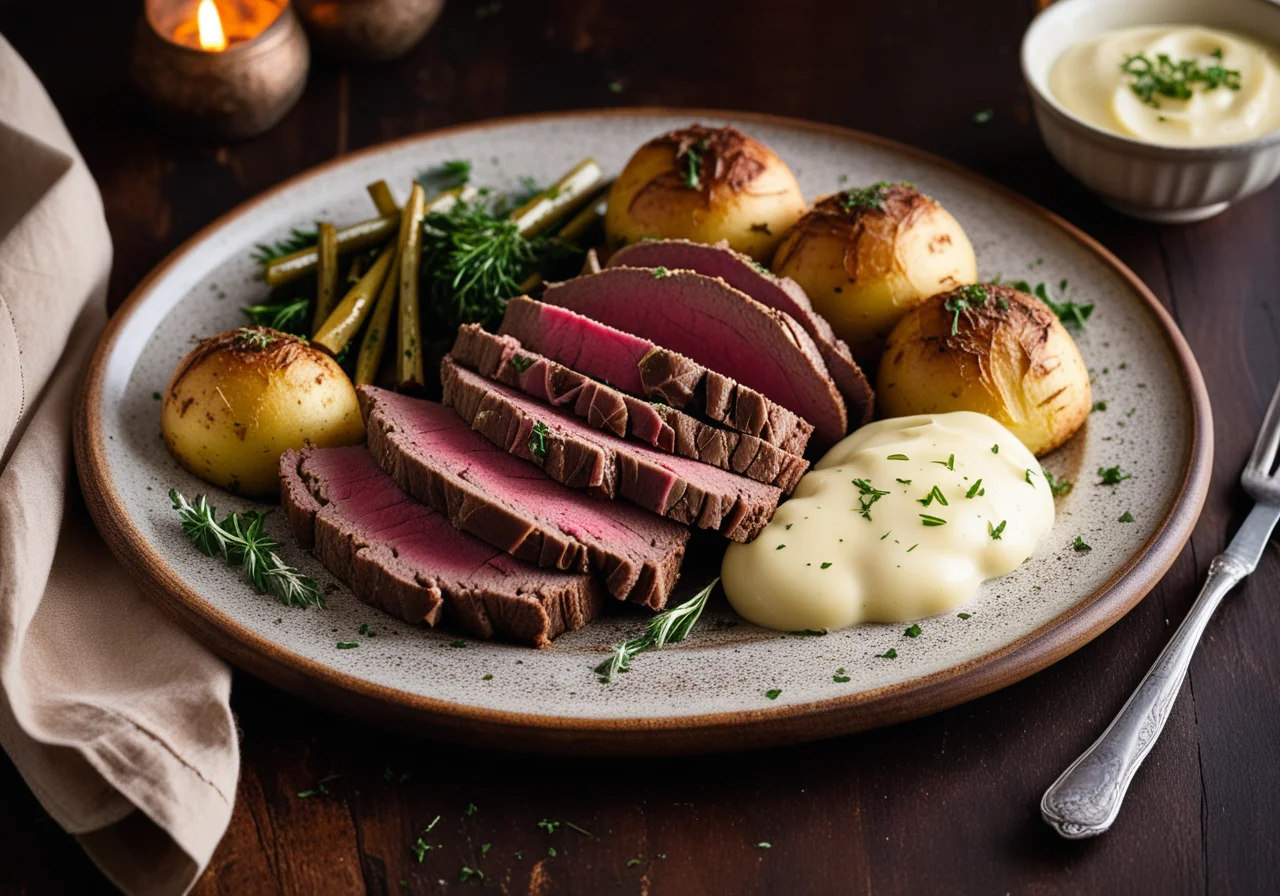 Herb Roast Beef with Sides