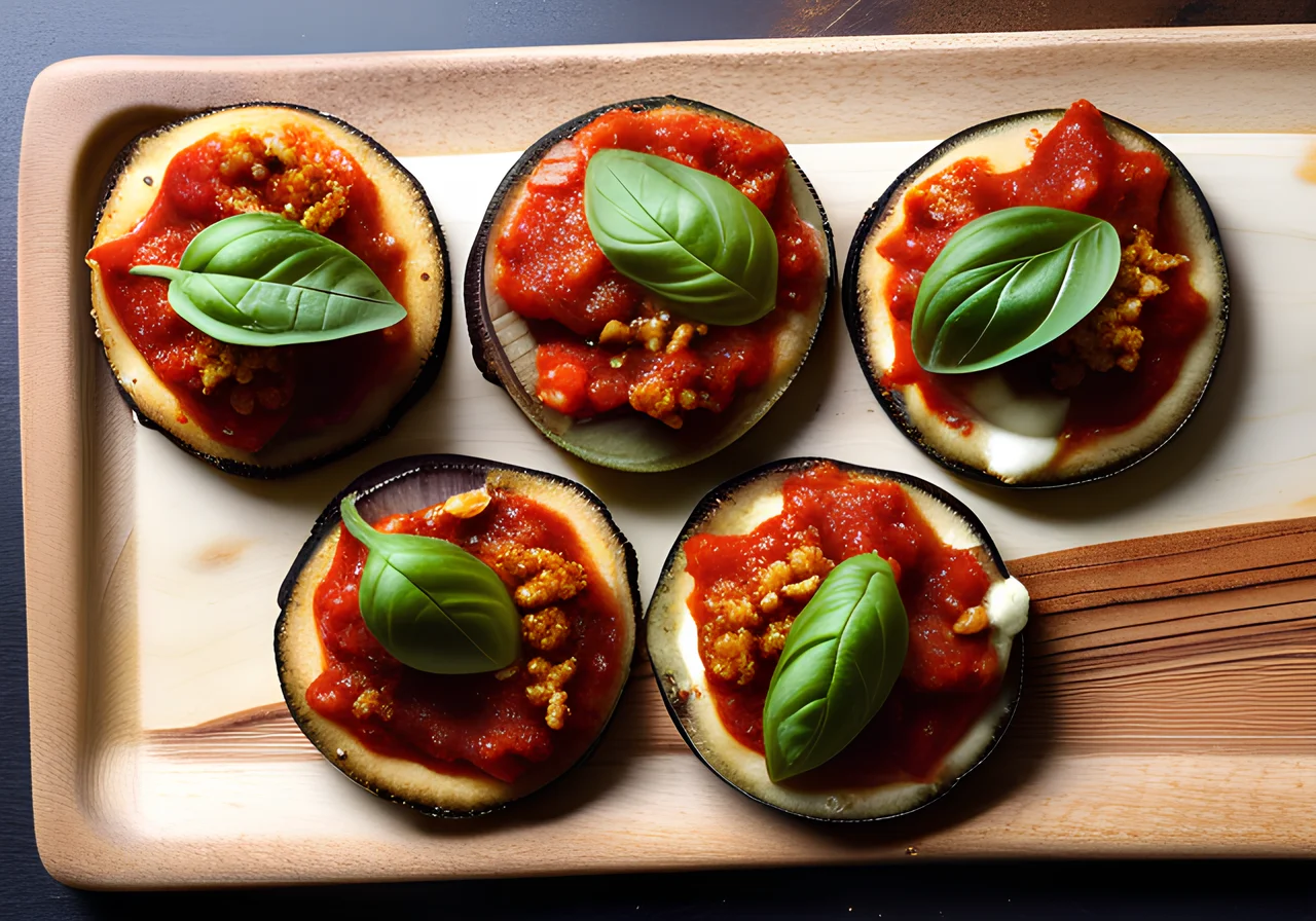 Mini Eggplant Pizza