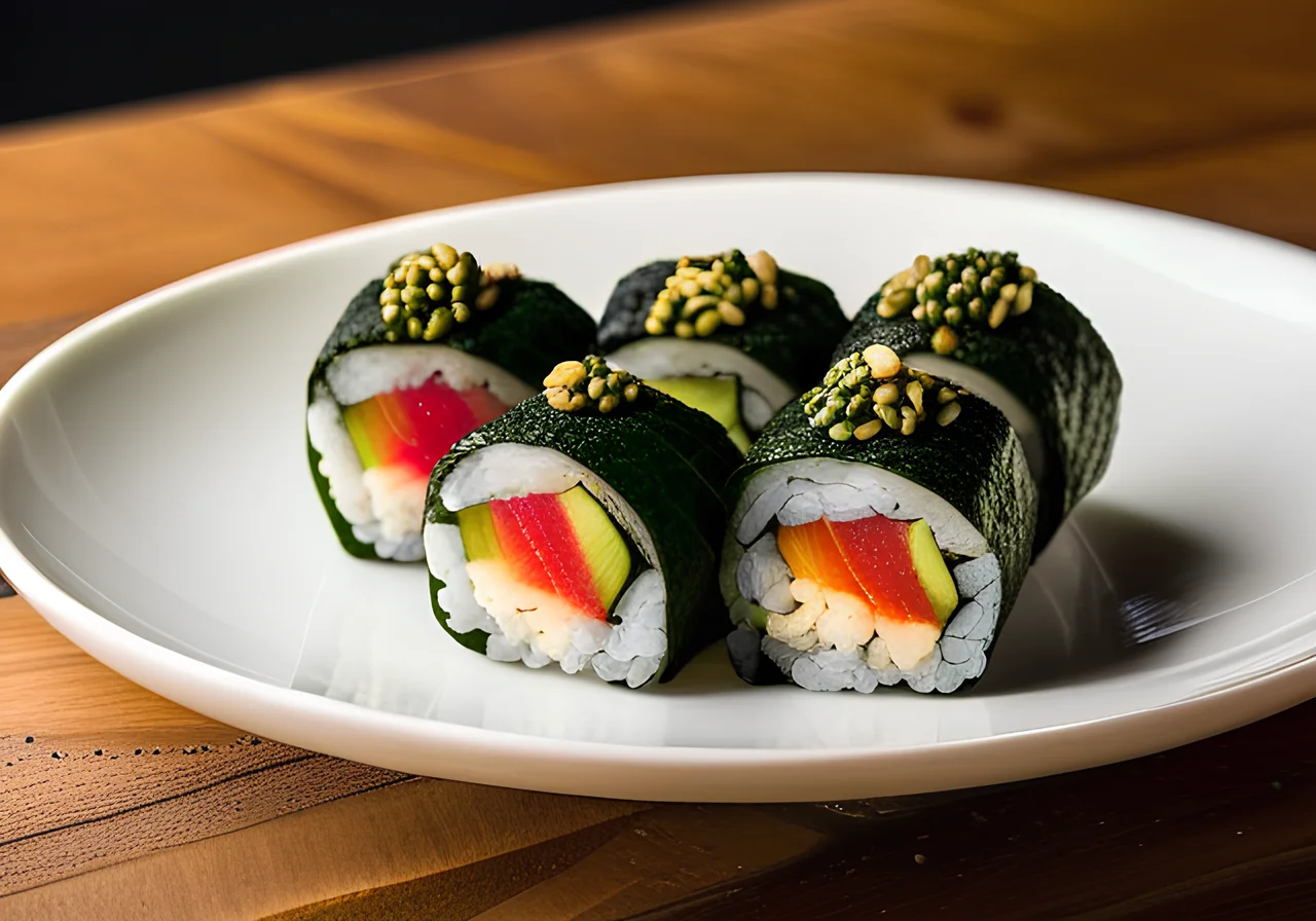 Maki with Sesame and Spinach
