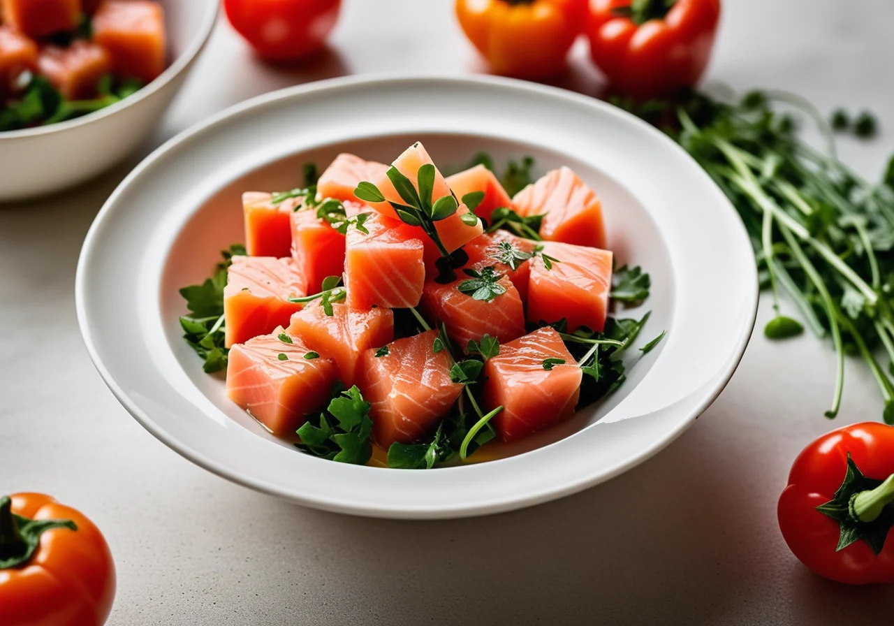 Ladle Bites with Salmon and Vegetables