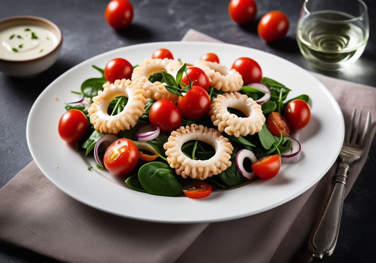 Calamari Salad with Tomatoes