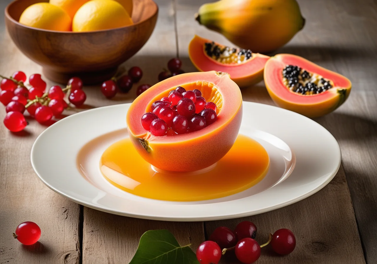 Papaya with Ice Filling