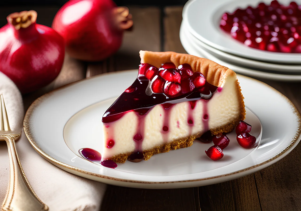 Pomegranate Cheesecake