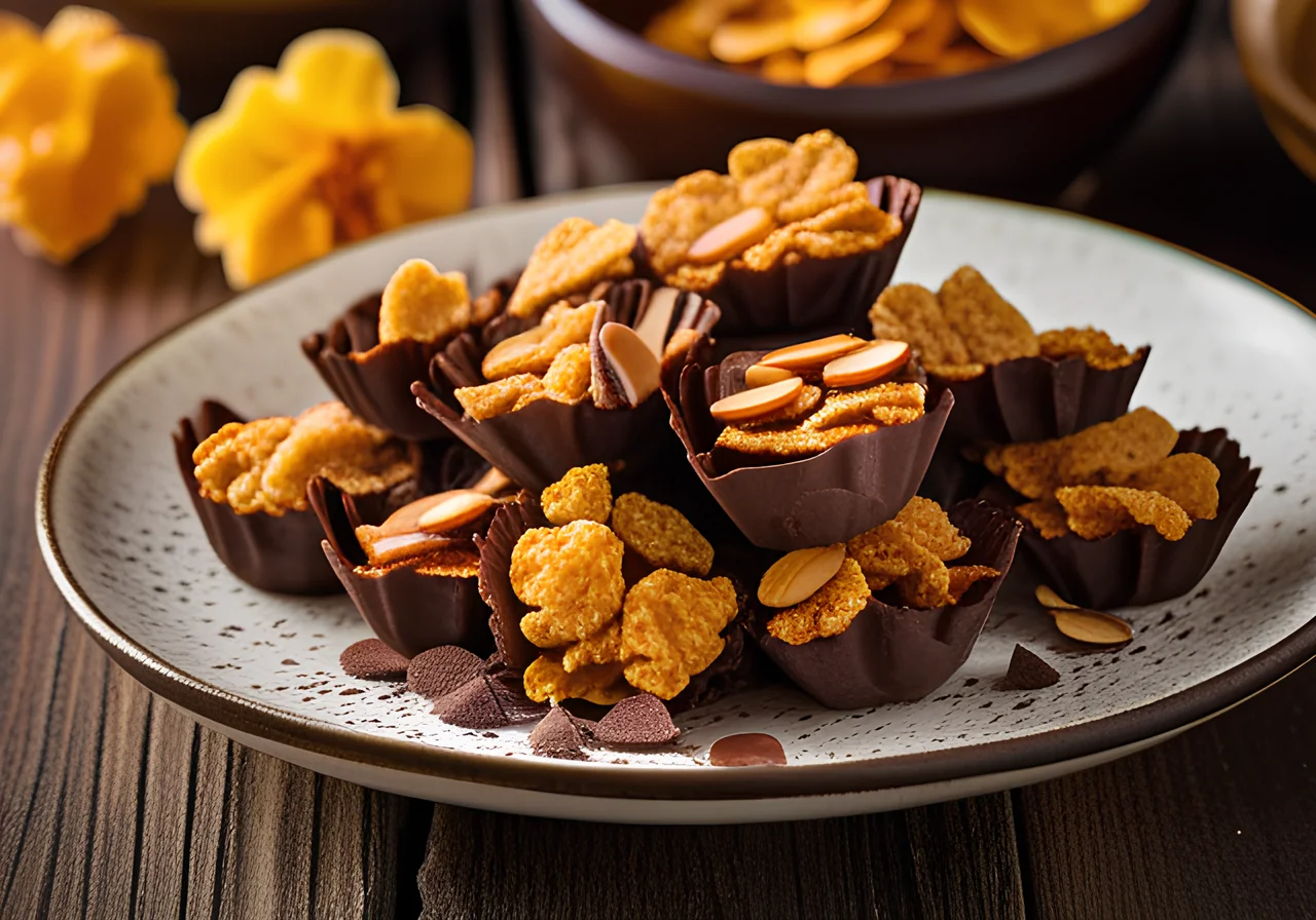 Cornflakes with Chocolate and Almonds