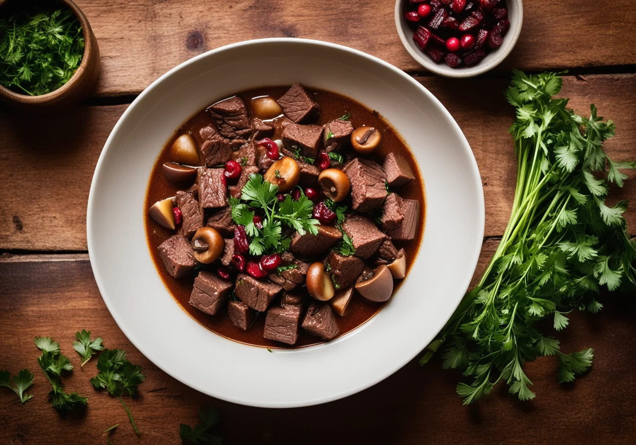 Rinder-Pilzragout