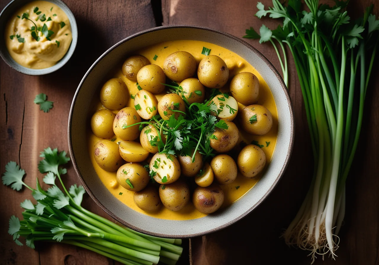 Curried Potatoes with Fenugreek