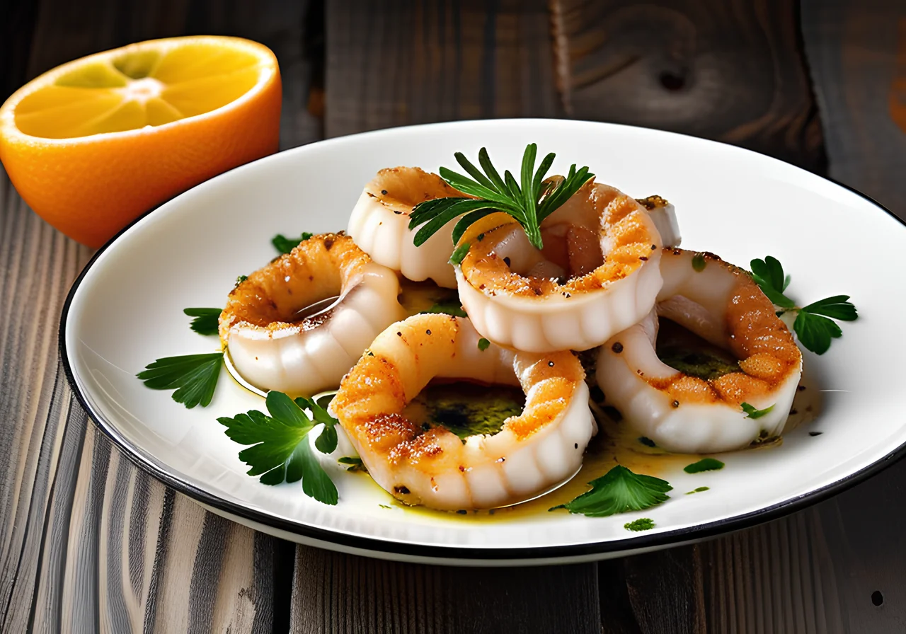Grilled Calamari with Parsley