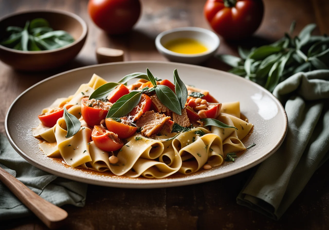 Pappardelle with Bean-Thunfisch Sauce