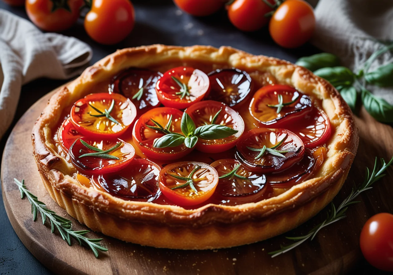 Savory Tarte Tatin with Tomatoes