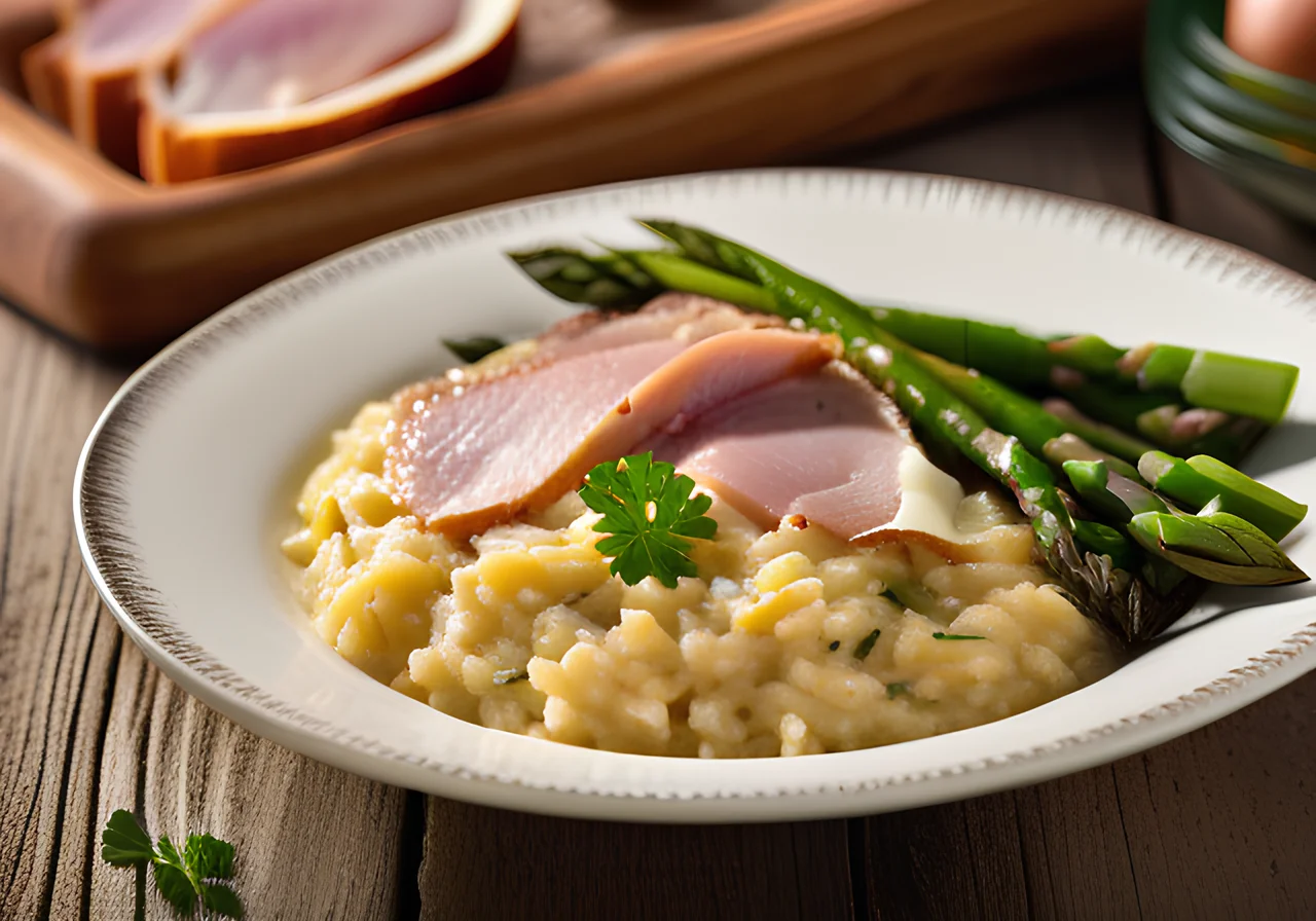 Risotto with Ham and Asparagus