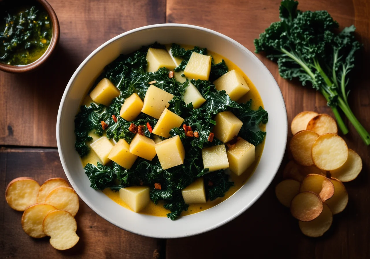 Kale with Potatoes
