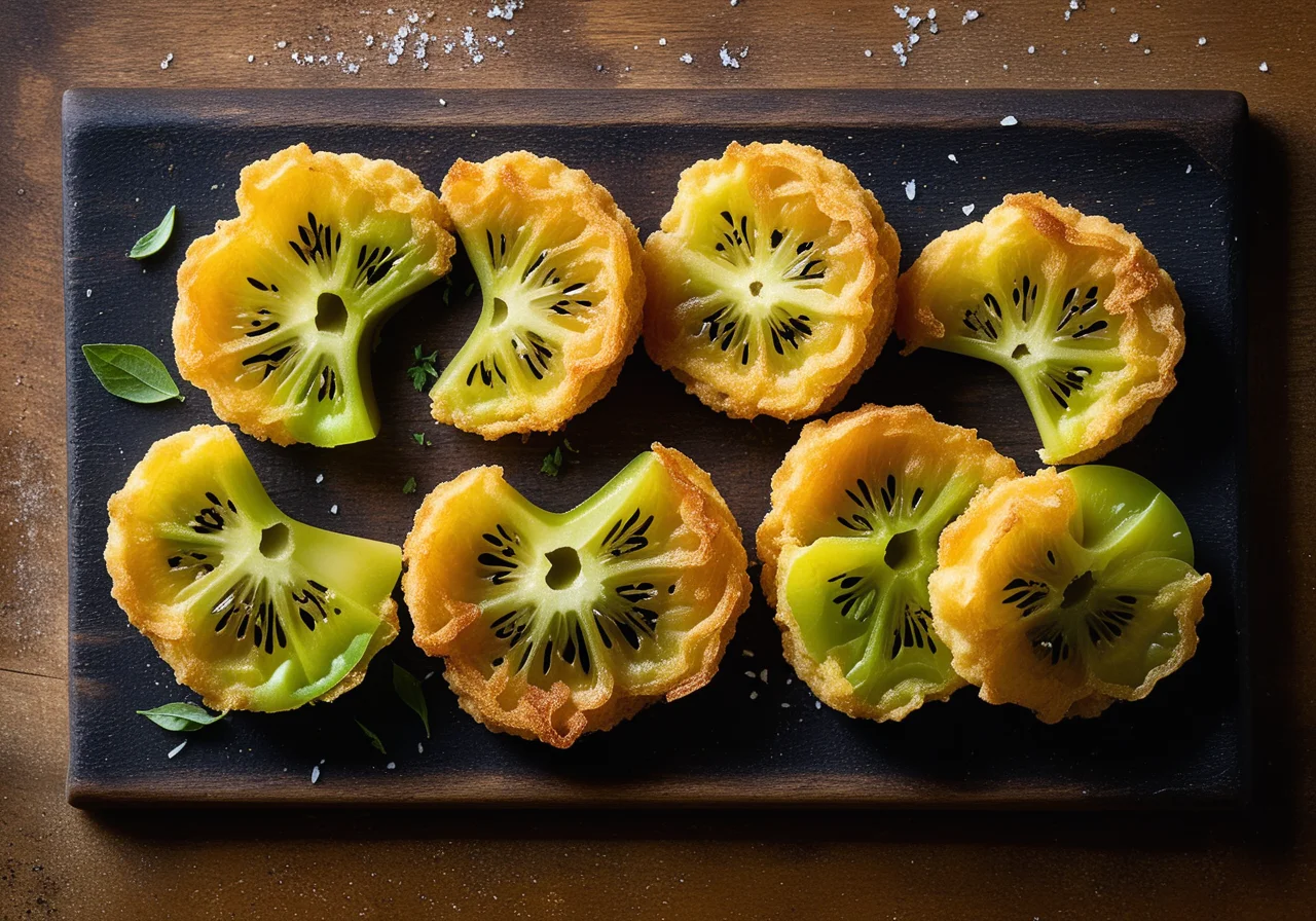 Green Tomatoes in Tempura Batter