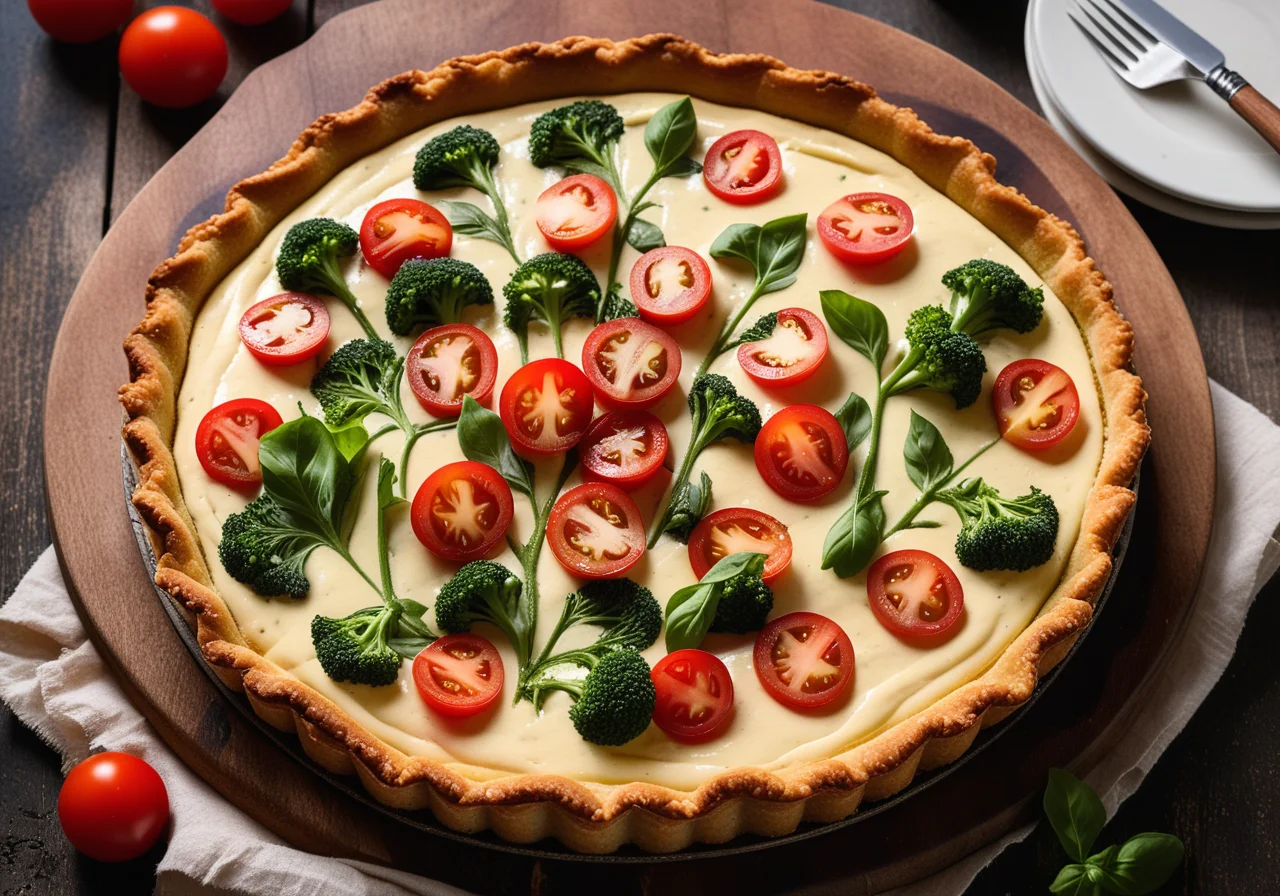 Broccoli and Tomato Tart