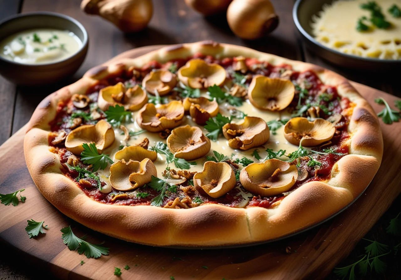 Vollkorn-Pfifferlingspizza