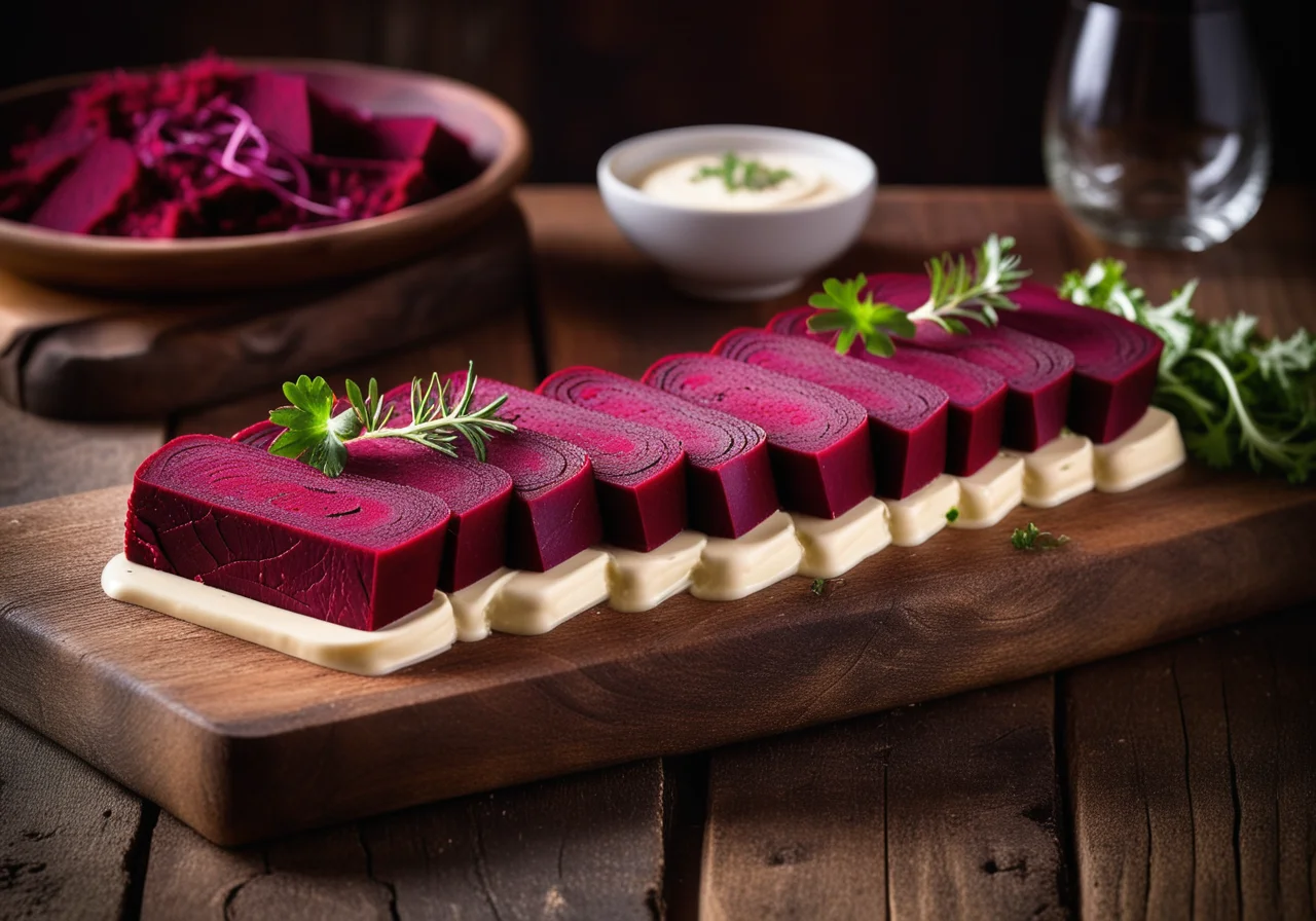 Terrine with Beetroot and Veal