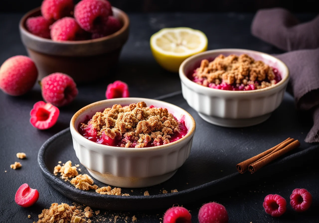 Quick Rhubarb Crumble