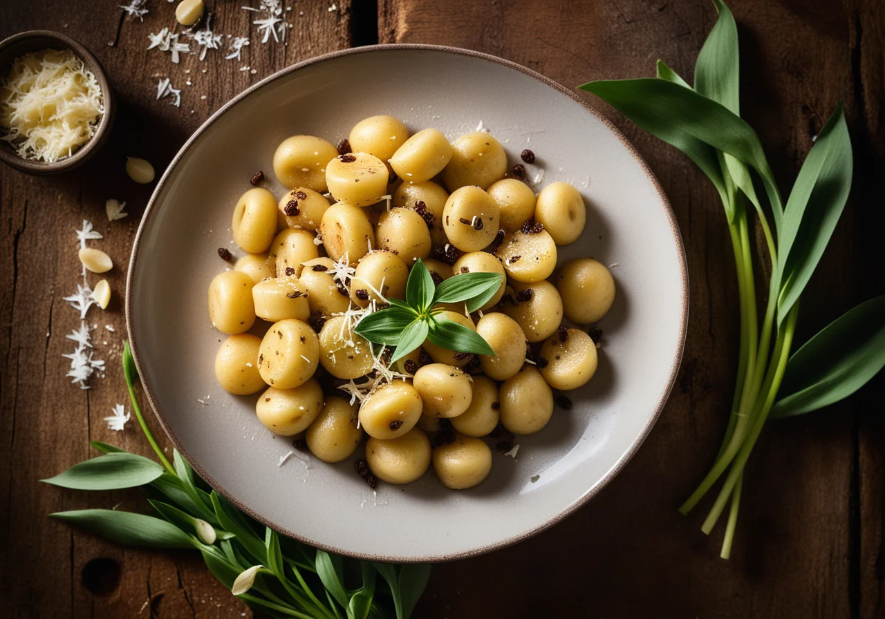 Wild Garlic Gnocchi with Brown Butter and Parmesan