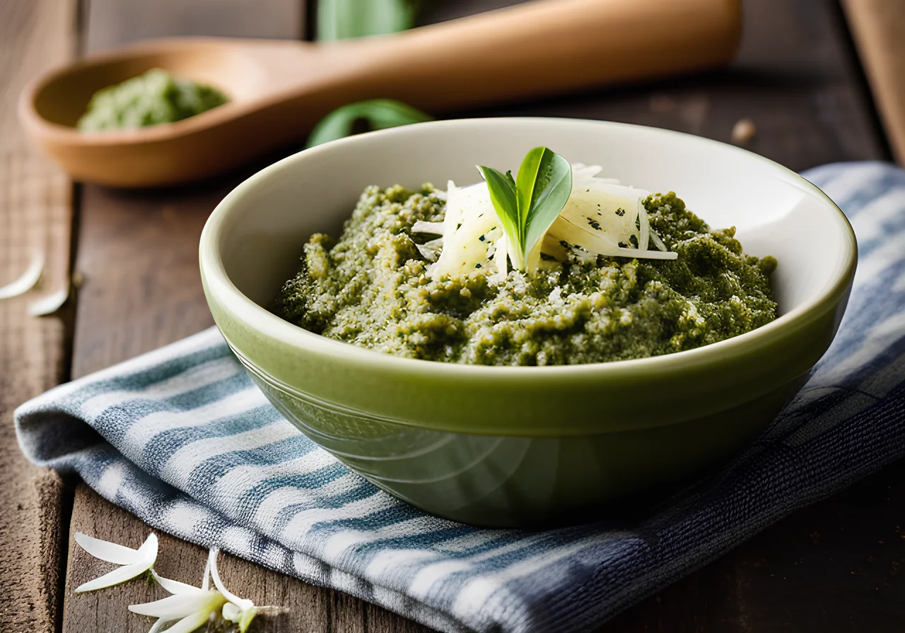 Wild Garlic Walnut Pesto