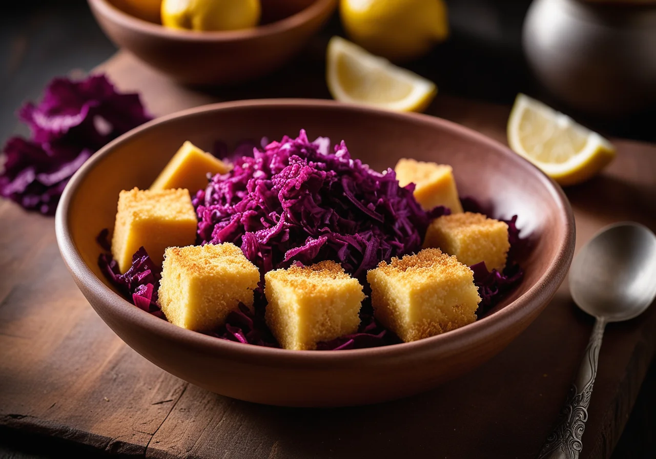 Panierter Schafskäse