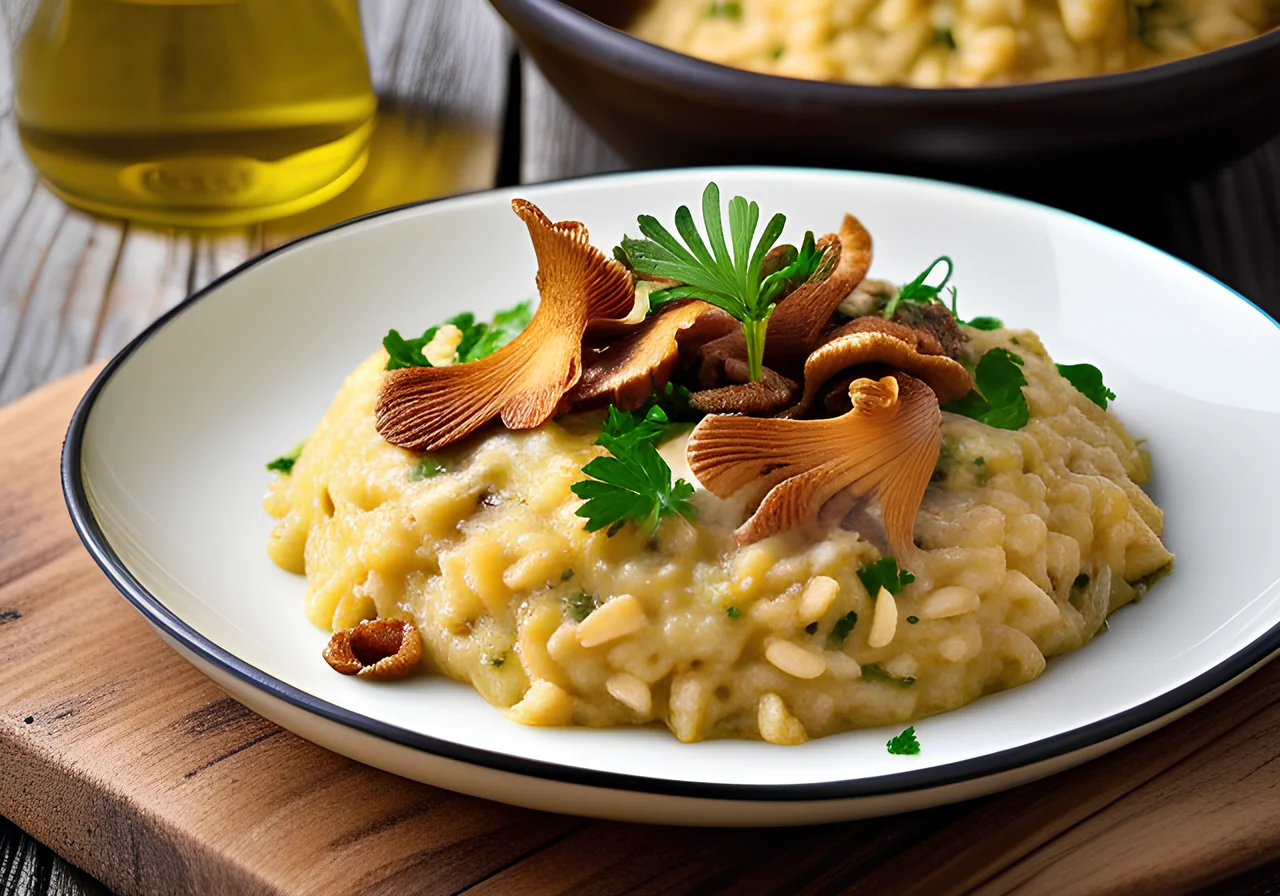 Risotto with Chanterelles and Parmesan
