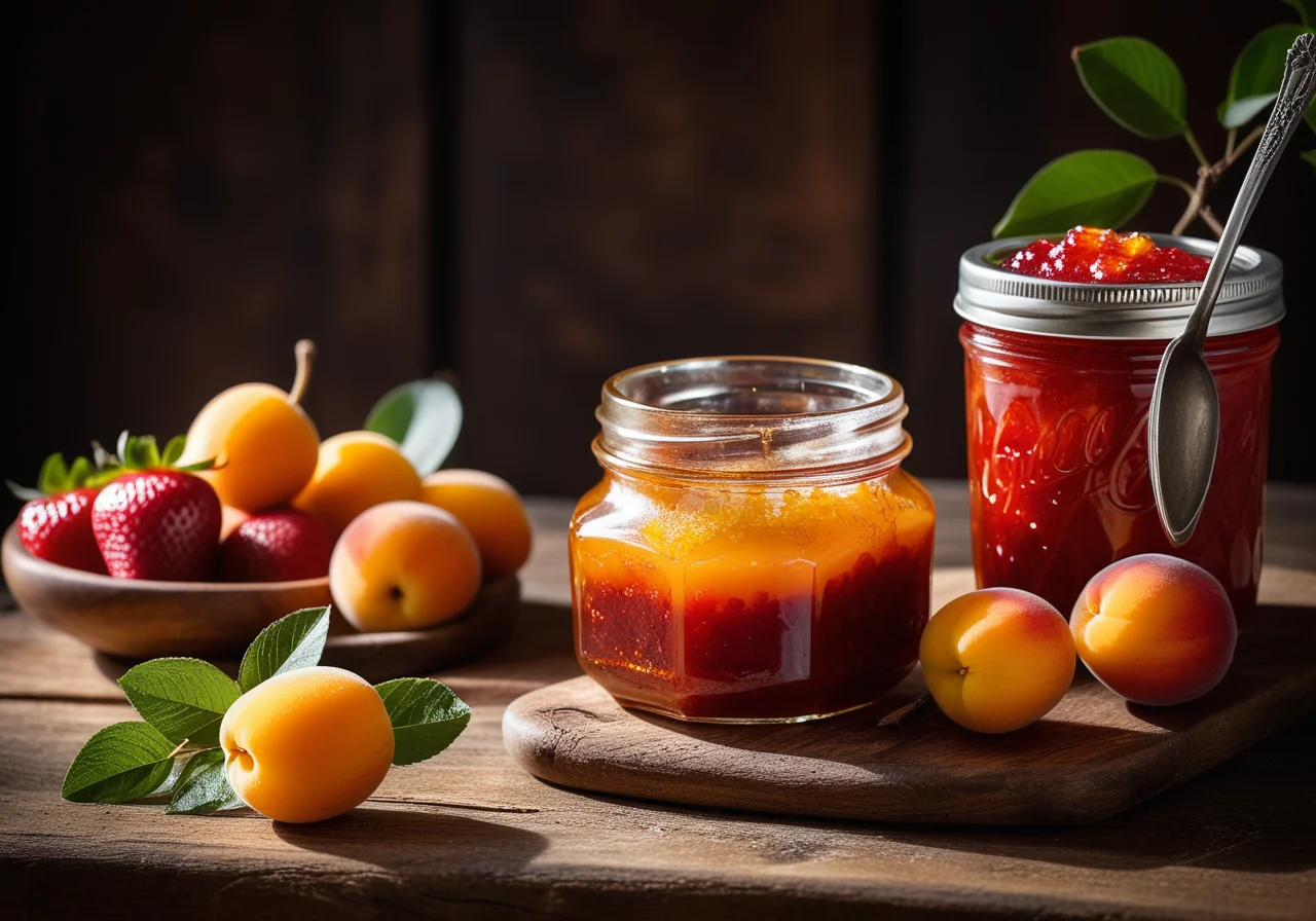 Apricot or Strawberry Jam