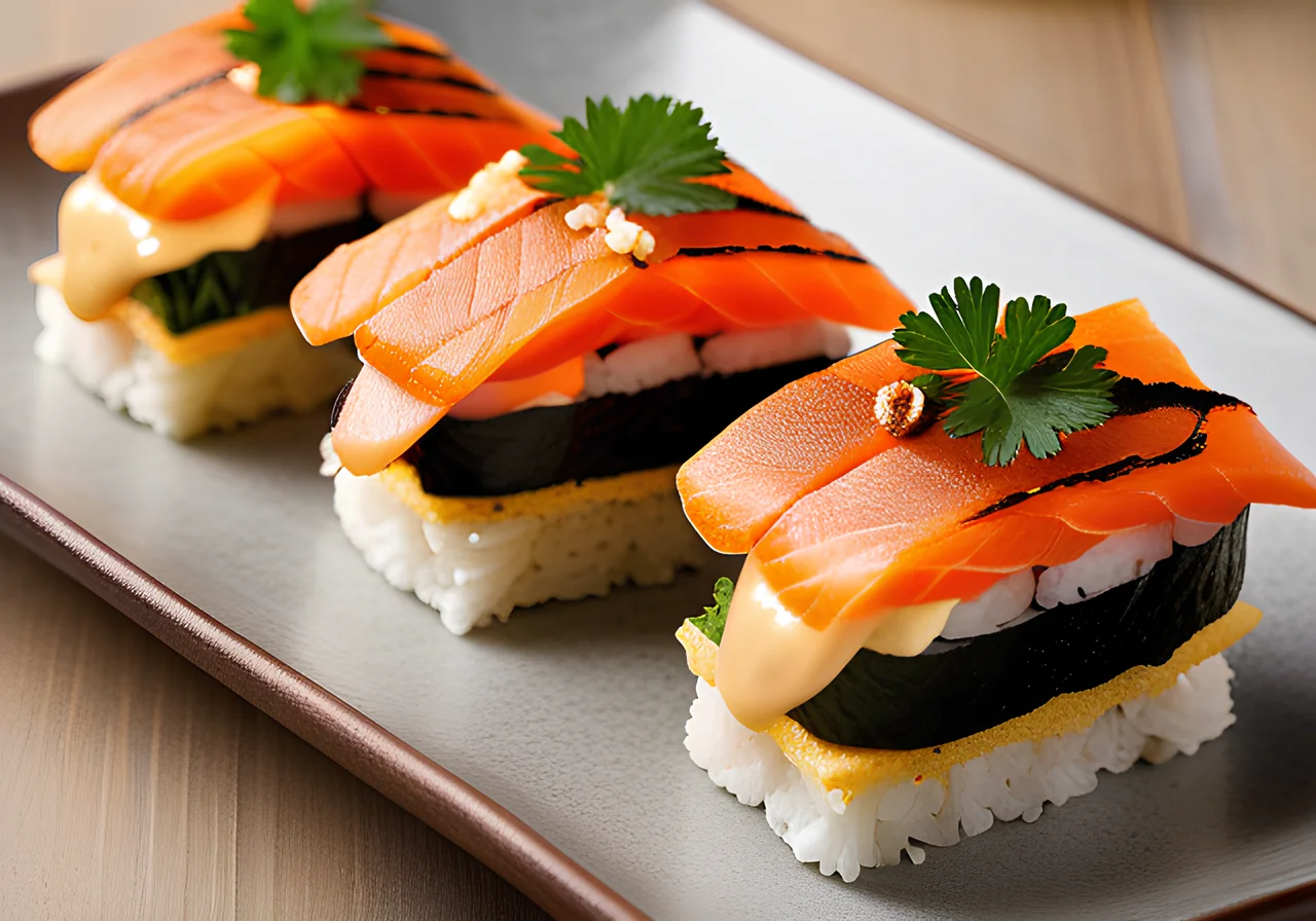 Sushi Sandwiches with Carrot and Turmeric Cream