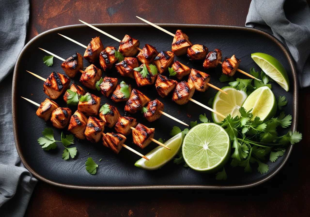 Spicy Chicken Skewers