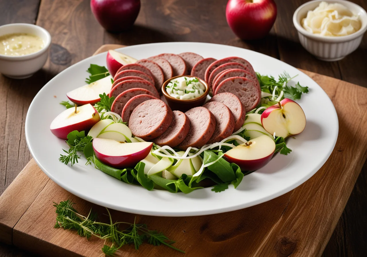 Bavarian Wurst Salad with Apple