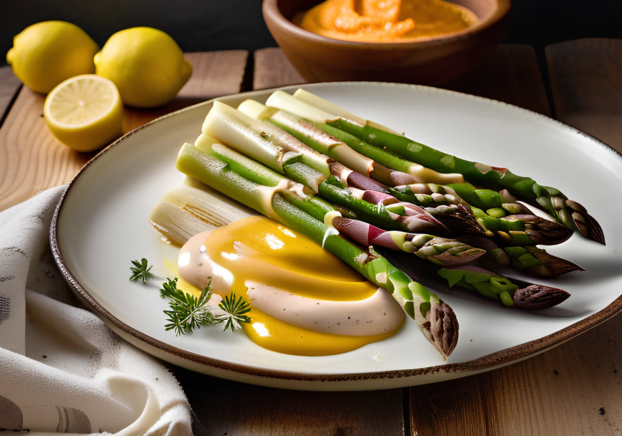 Asparagus with Paprika Cream
