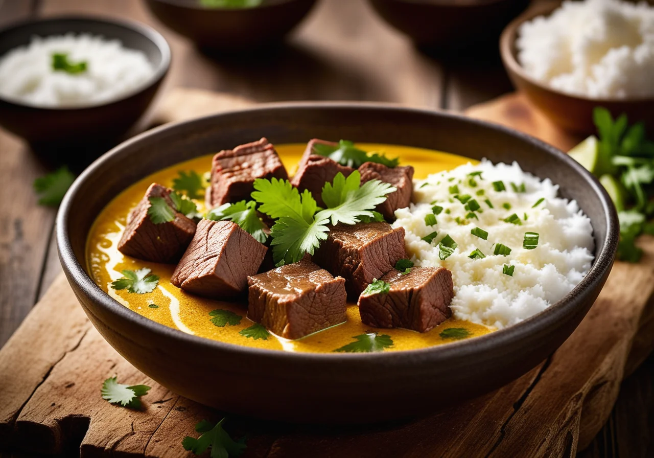 Curry with Beef and Rice