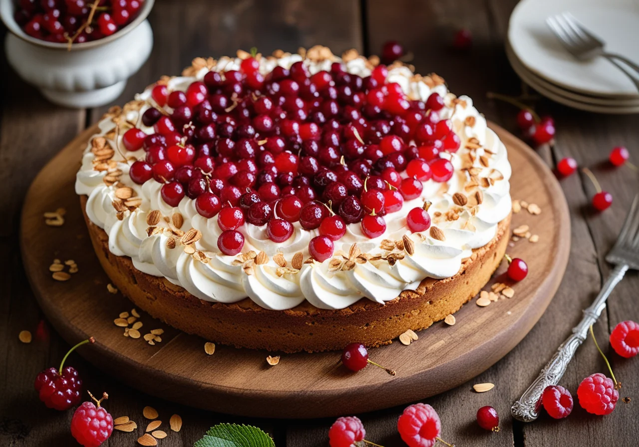 Johannisbeer-Baiser-Kuchen