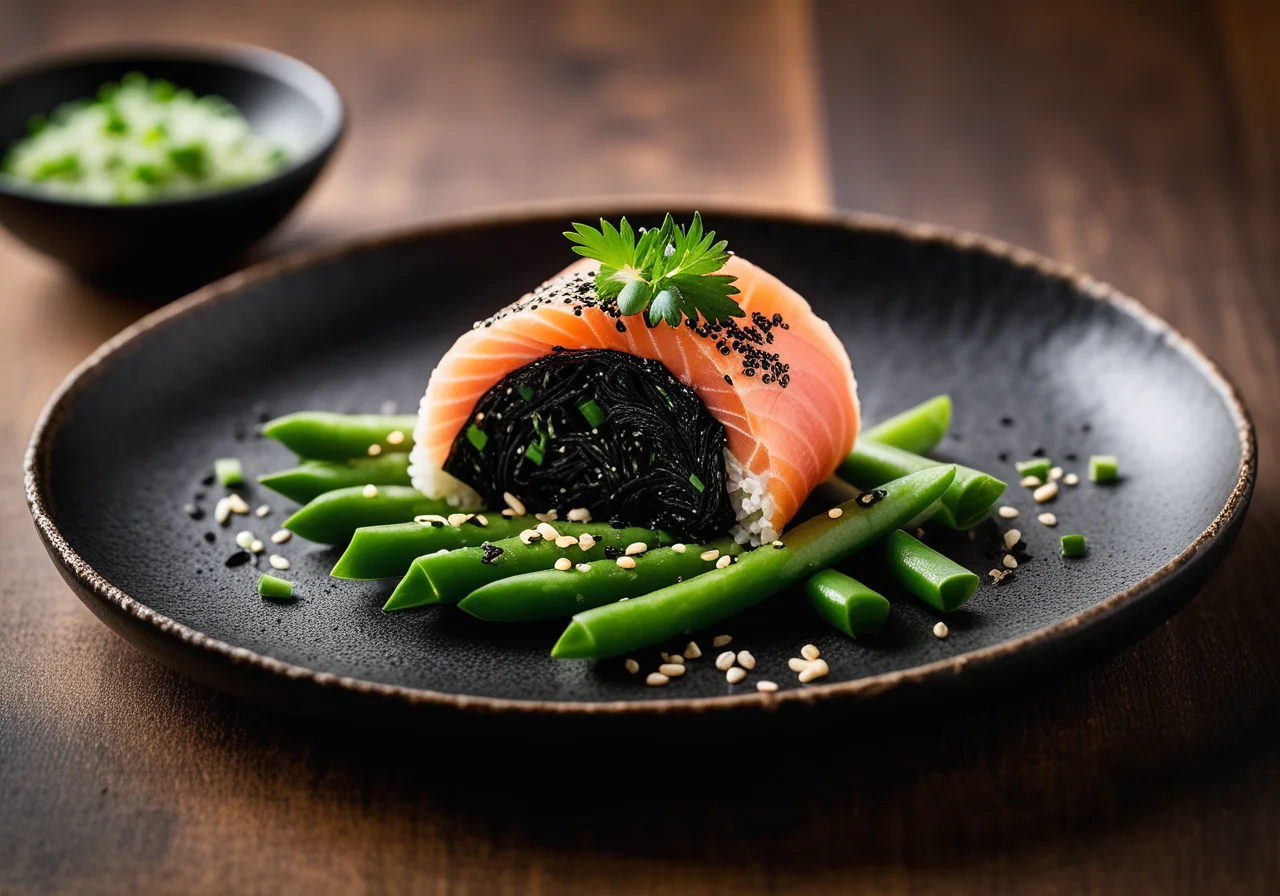 Temaki Sushi with Salmon