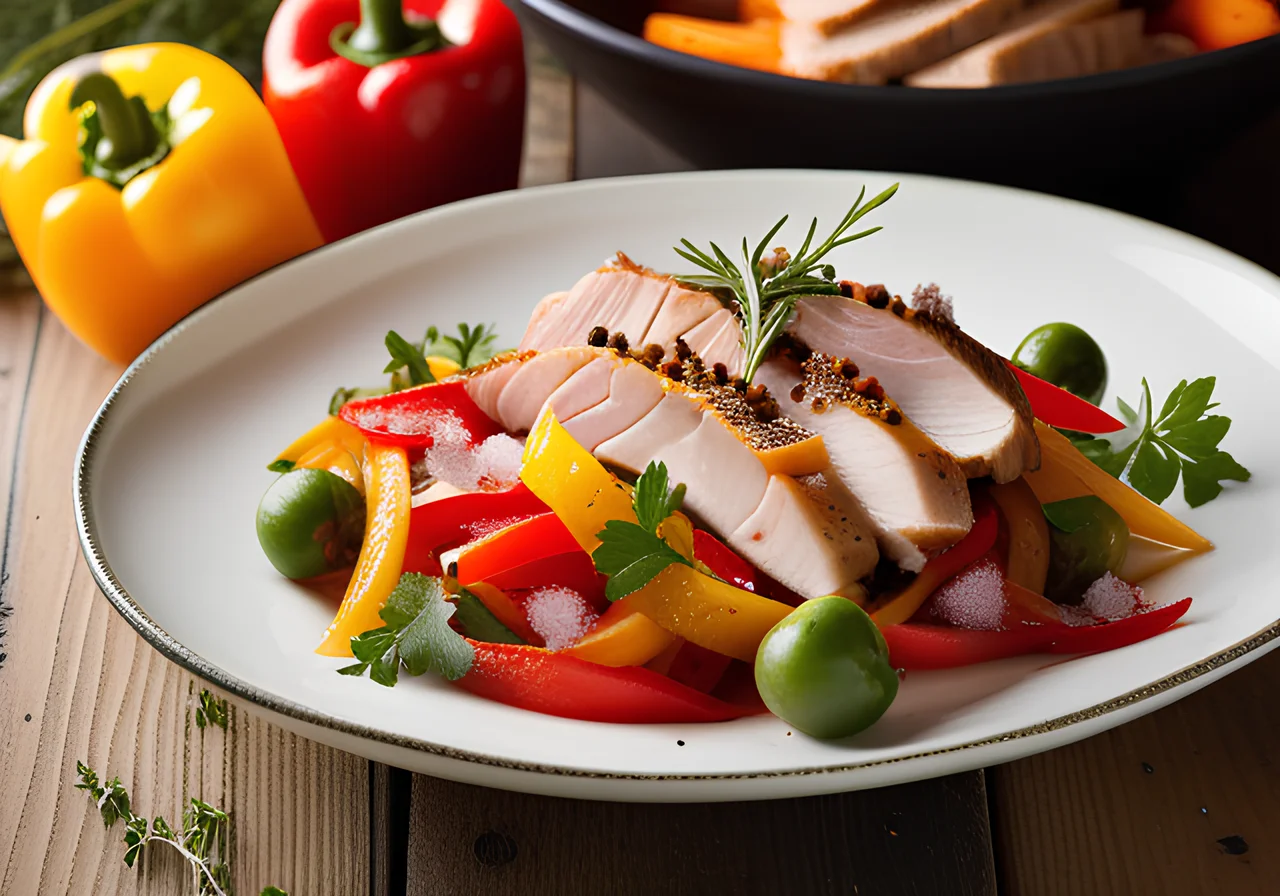 Turkey Fillet with Bell Peppers