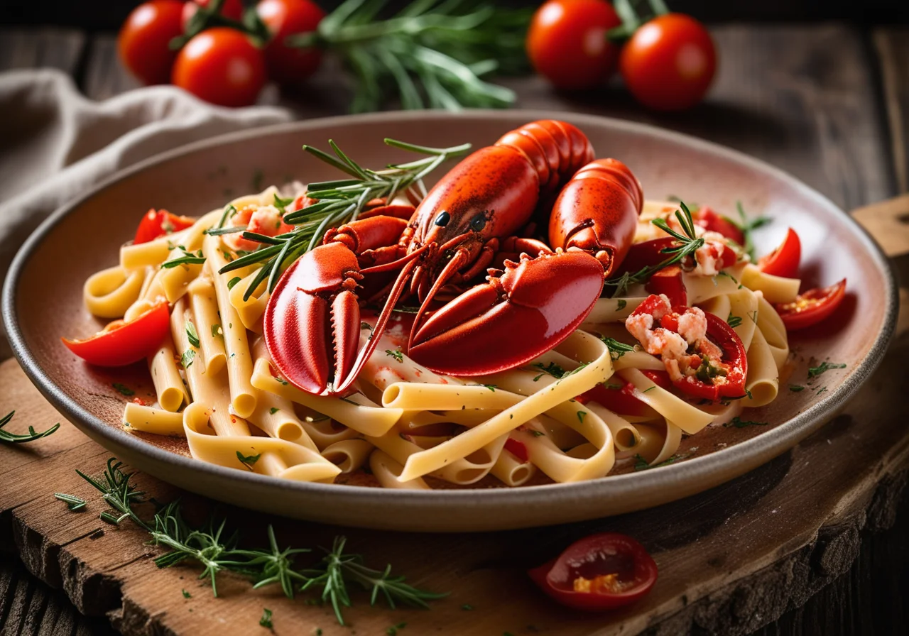 Pasta with Lobster Sauce