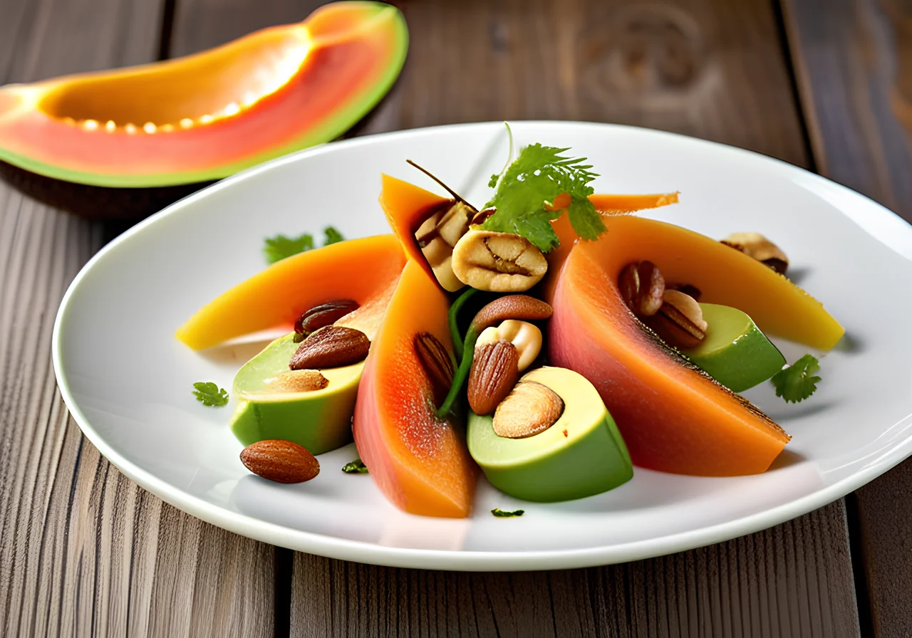 Papaya Salad with Lime Vinaigrette