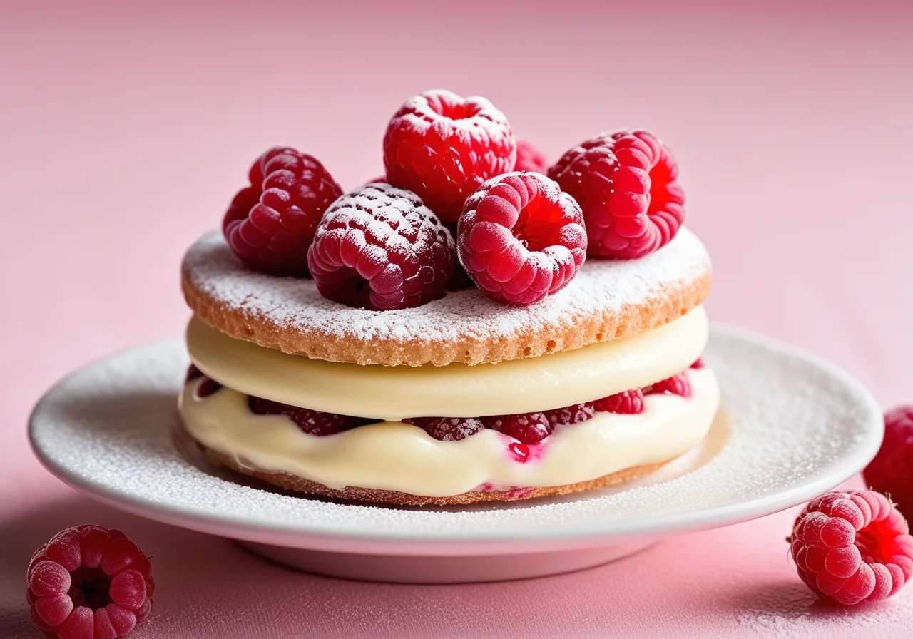 Small Charlottes with Raspberries
